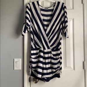 ASOS Navy striped romper from